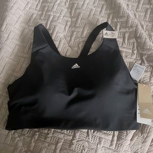 Black adidas sport bra